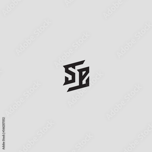 SE simple initial esport concept logo design ideas for inspirations