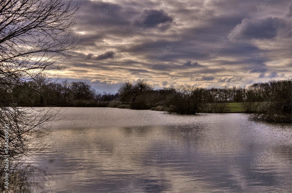 Paysage et ciel nuageux. Paysage et ciel nuageux.