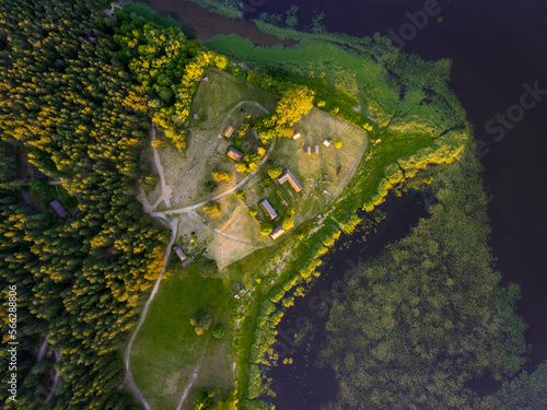 Sunset near the lake