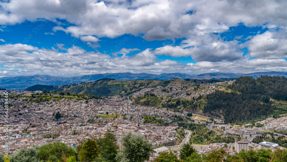 Quito, the capital of the South American country Ecuador	