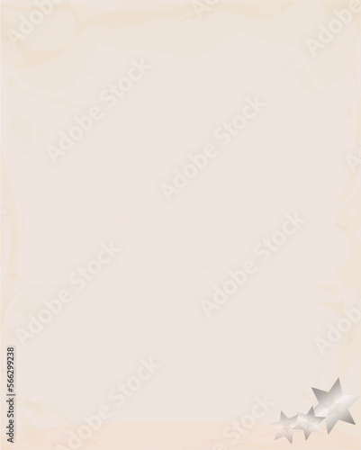 Vintage paper themed book contents template decorated with star symbol