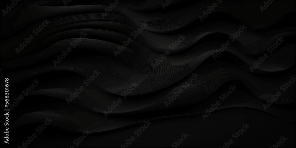 Black background. Black, gray satin dark fabric texture luxurious shiny that is abstract silk cloth background with patterns soft wave background. Abstract black shiny beams background. Black background. Black, gray satin dark fabric texture luxurious shiny that is abstract silk cloth background with patterns soft wave background. Abstract black shiny beams background.