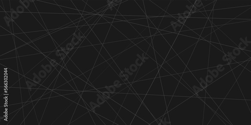 Amazing diagonal black background texture. Gray Lines Random Distribution Computational Generative Art isolated on black background. Vector illustration