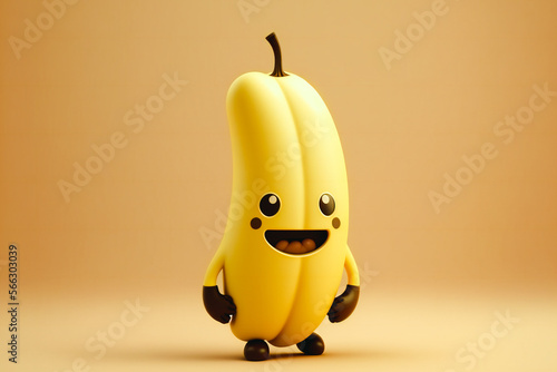 The bananas character with a funny expression photo