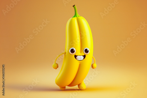 The bananas character with a funny expression photo