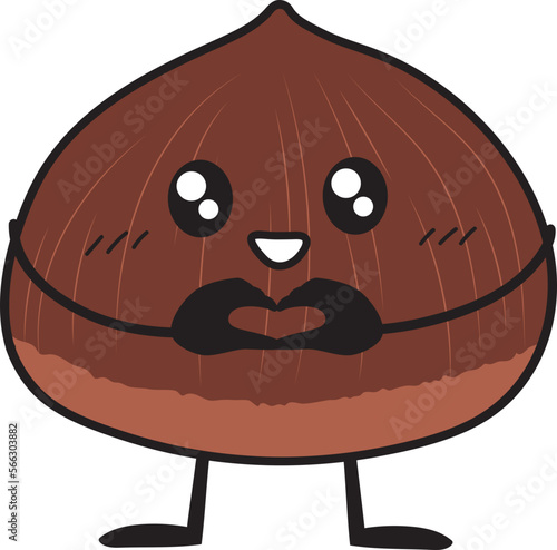 Chestnut cartoon Vector