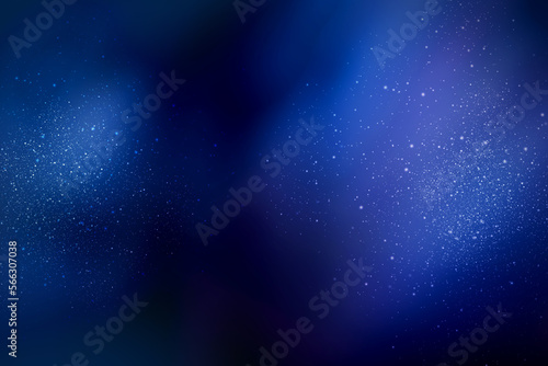 abstract blue space minimalistic background. glowing stars