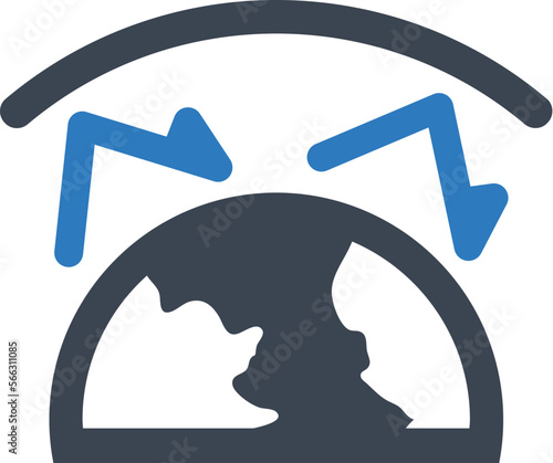 Greenhouse effect icon