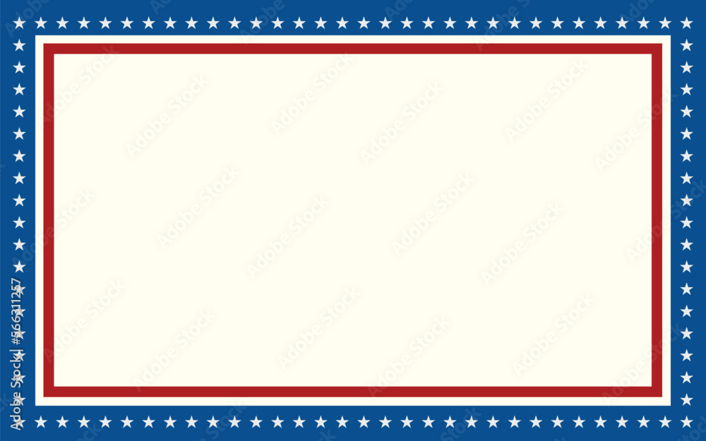USA 4th of July Independence Day President's Day US Flag Background Pattern Vector for United States Patriots and Veterans