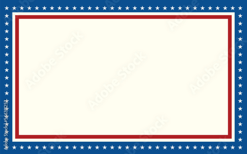 USA 4th of July Independence Day President's Day US Flag Background Pattern Vector for United States Patriots and Veterans