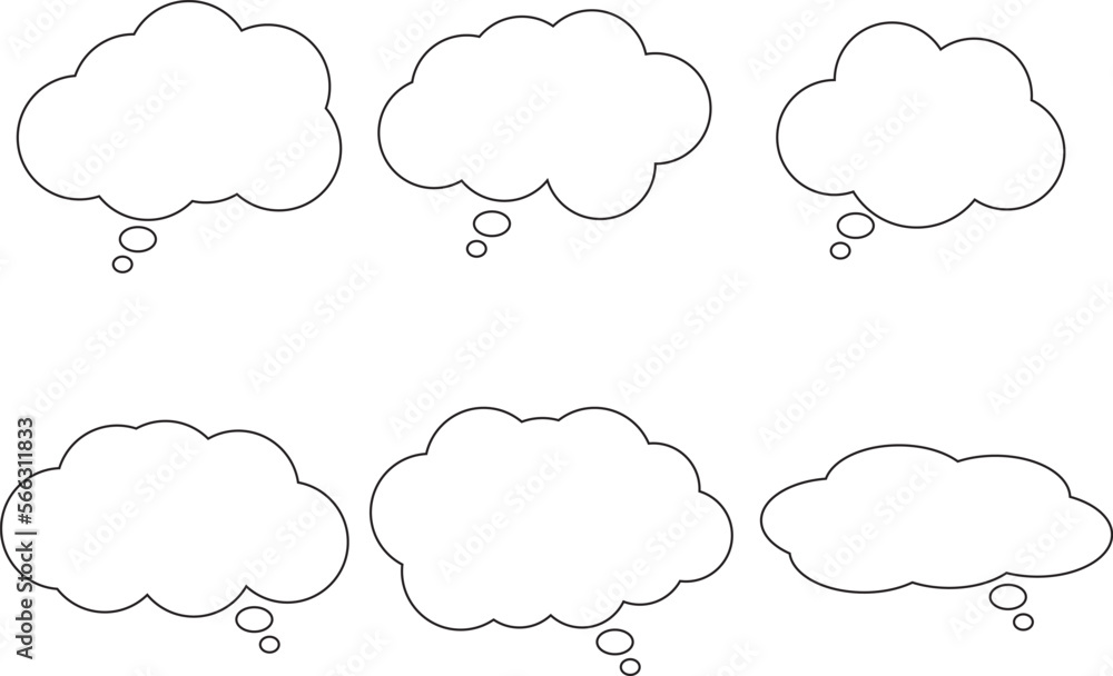 Speech bubble set icon, Talk bubble, Cloud speech bubble, SVG Vector Speech bubble set icon, Talk bubble, Cloud speech bubble, SVG Vector