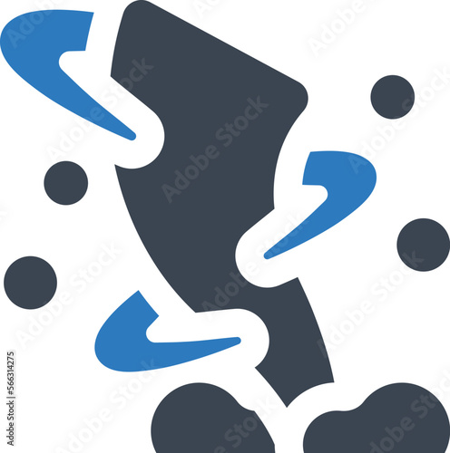 Nature storm disaster icon