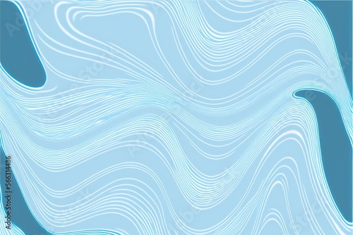 Fluid abstract sky blue wallpaper background. Generative AI.