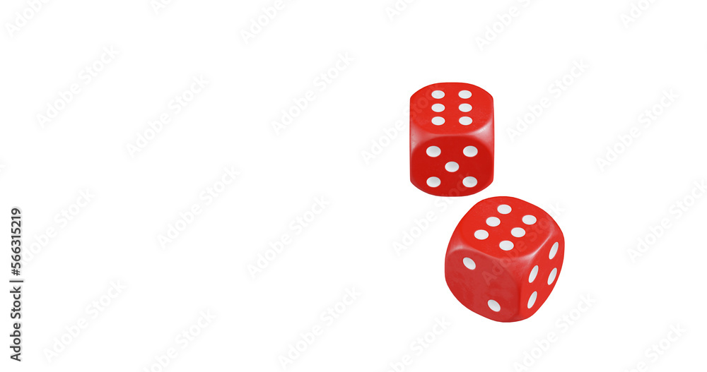 3d render of isolated dice for casino or gambling concept, transparent background in png format. 3d render of isolated dice for casino or gambling concept, transparent background in png format.