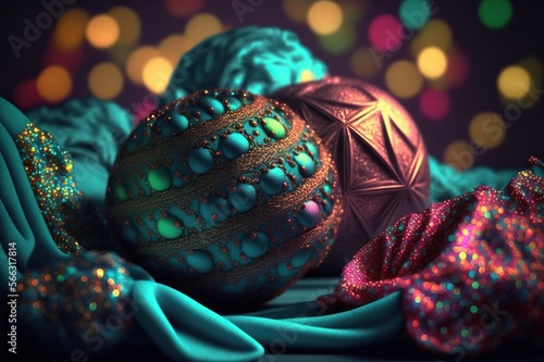 Shiny ball in the fabric © Jemaver