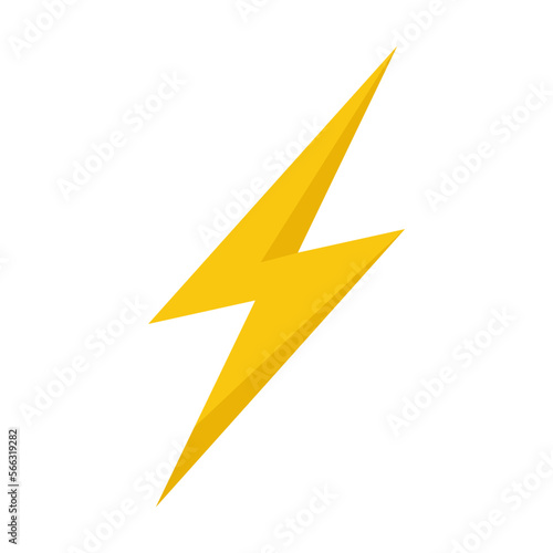 Electric lightning sign vector illustration. Physics, science, nature concept