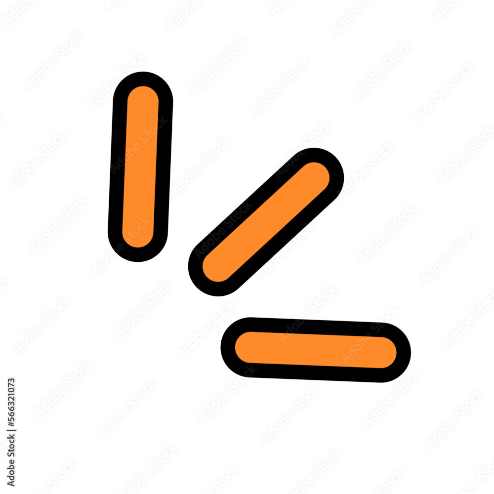 Orange emphasis pop icon. Vector. Orange emphasis pop icon. Vector.