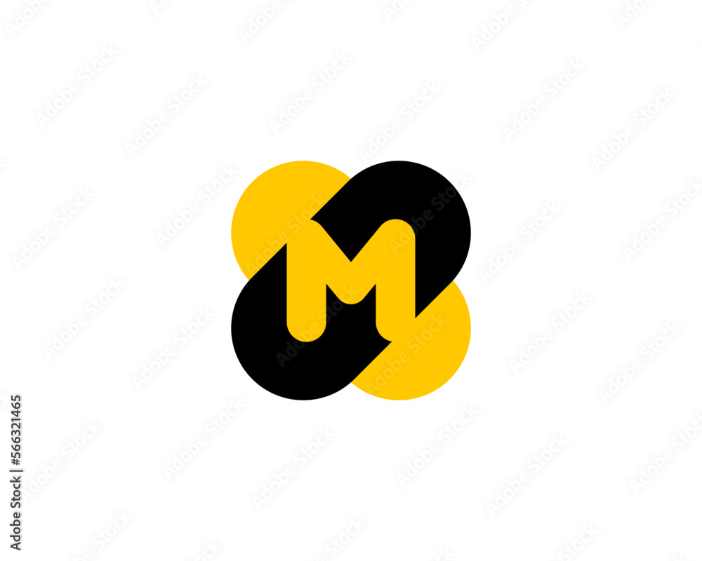 Letter M logo icon design template elements