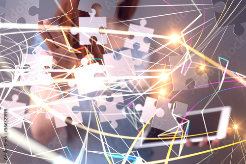 Neural network 3D illustrat...