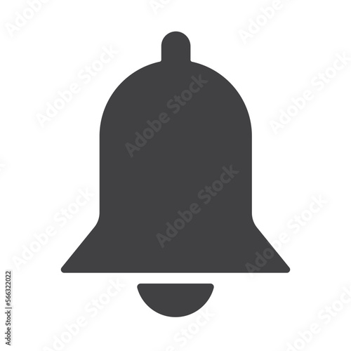 Bell, notification button icon vector