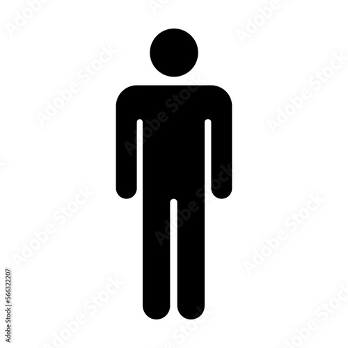 male icon vector. human full body sign
