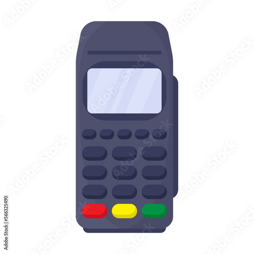 POS terminal disconnected from the network vector illustration. Credit card or mobile phone payment. Payment, finances concept