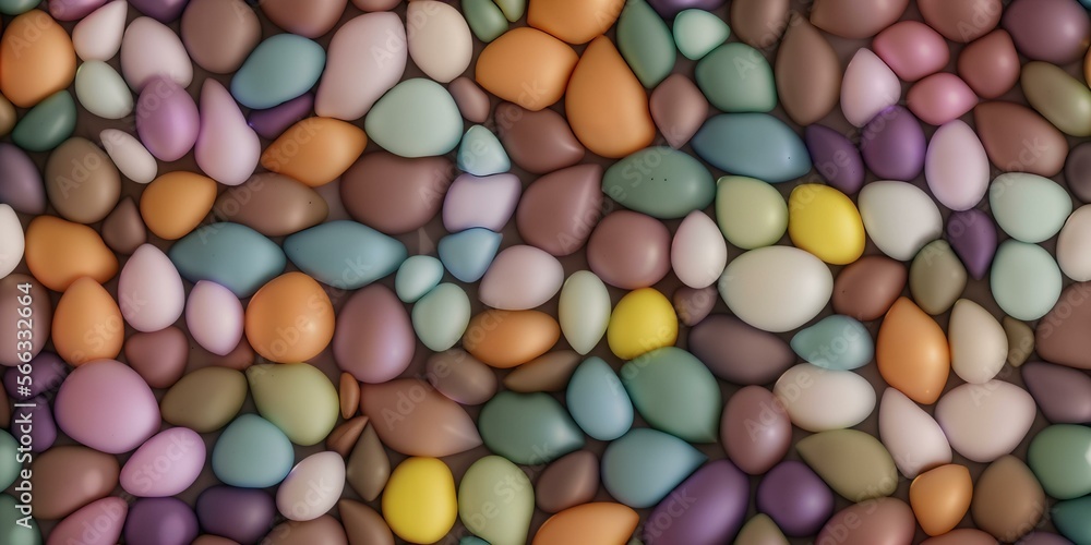 
Easter eggs and smooth rocks Seamless Tiled pattern, beautiful background for wallpaper 4K