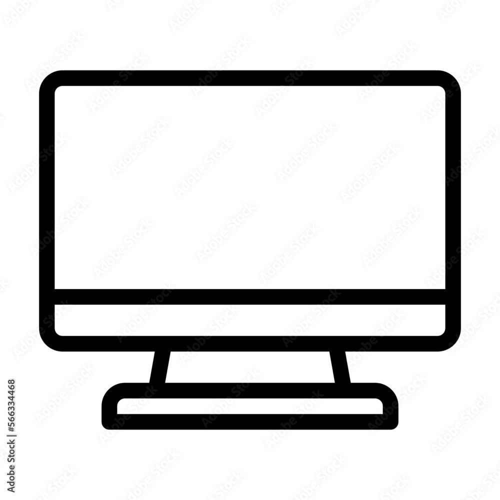 Screen school education line icon Screen school education line icon