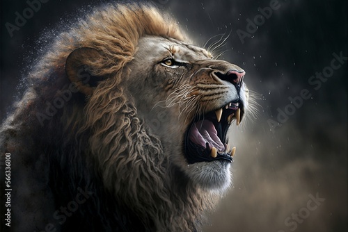 Obraz na płótnie roaring lion