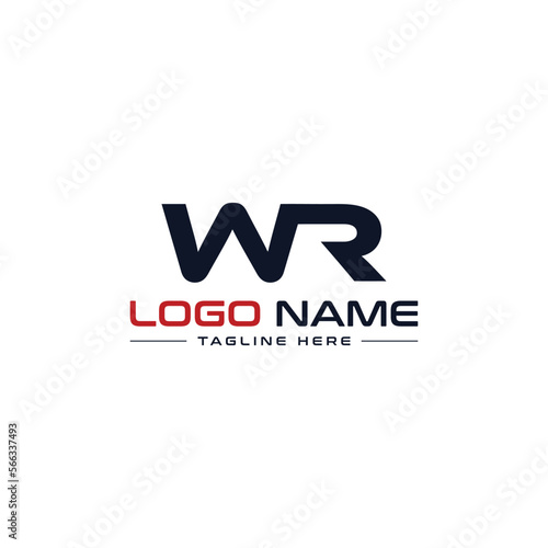 WR logo design icon logo WR