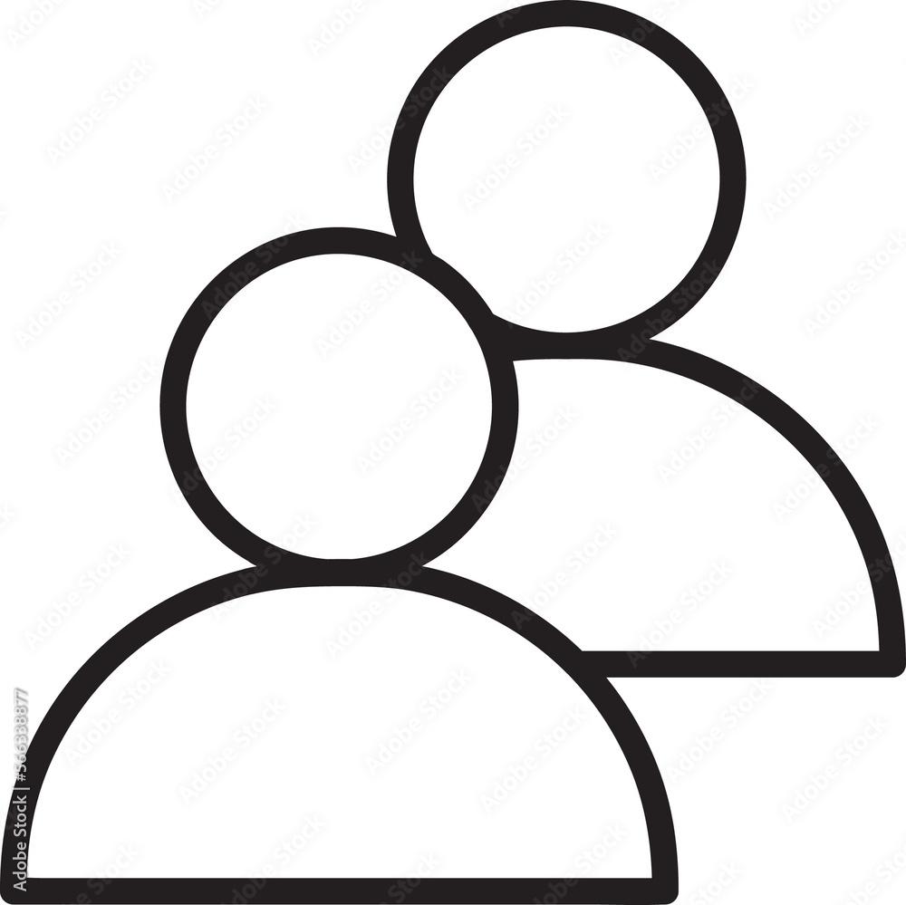 Friend Group Of People Outline Icon Vector Illustration Friend Group Of People Outline Icon Vector Illustration
