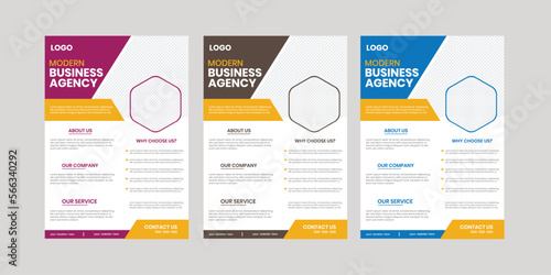 a marketing white product business flyer,  stationary corporate unique flyer, commercial agency insert page flyer photo