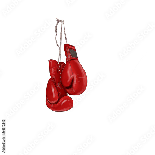 red boxing gloves isolated © Кристина Любимова