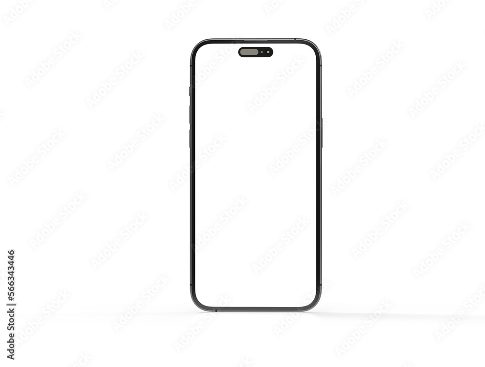 3d smartphone with blank screen isolated 3d smartphone with blank screen isolated