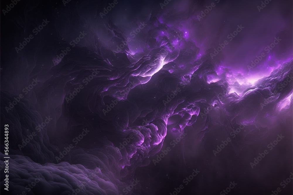 a purple and black background with a lot of clouds in the middle of the ...