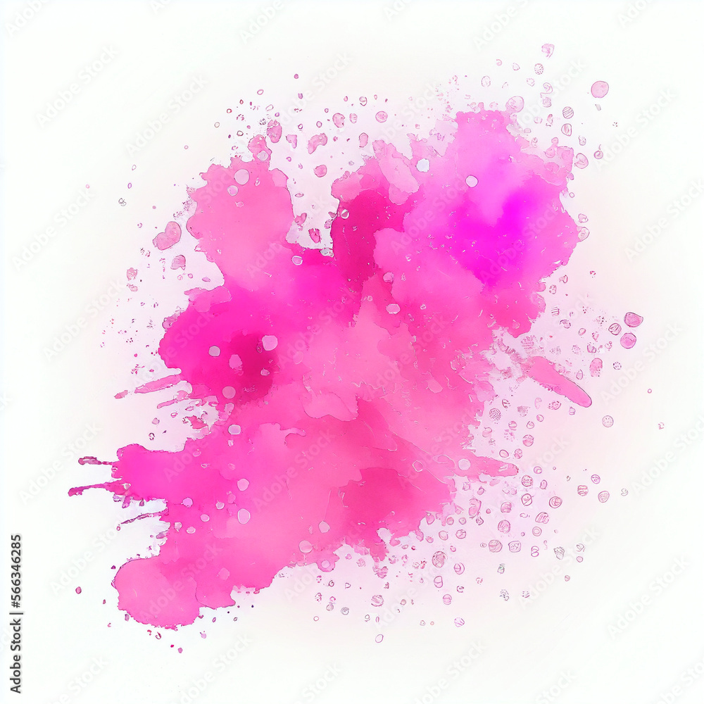 pink stains background, watercolor, ai generation