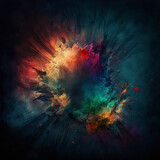 explosion of color. generative ai