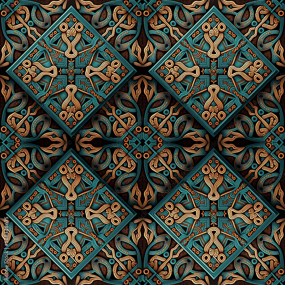 seamless viking pattern
