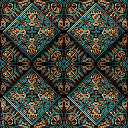 seamless viking pattern