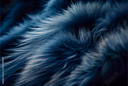 Navy blue fur background
