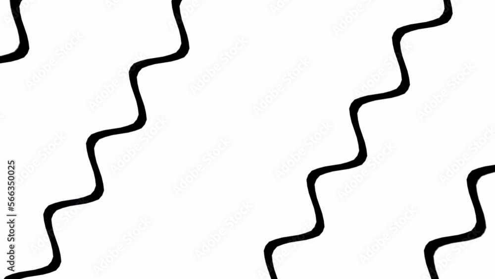 Black And White Wavy Stripes. Abstract grunge Background. Seamless 4k animation. Black And White Wavy Stripes. Abstract grunge Background. Seamless 4k animation.