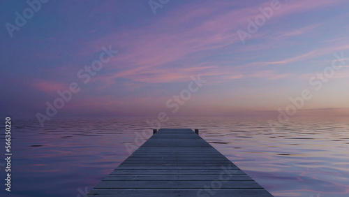Fototapeta Naklejka Na Ścianę i Meble -  evening lake