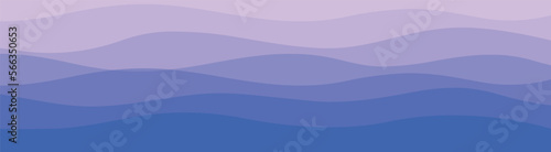 Blue water wave line deep sea background. Blue natural water ocean wave layer background. Vector illustration.