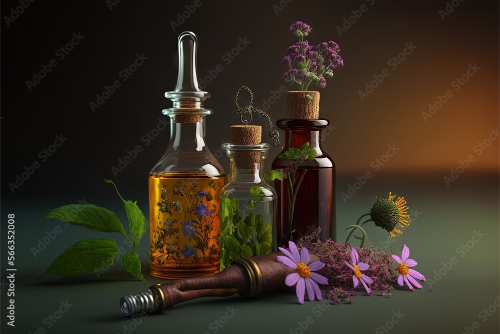 a bottle of essential oil, a bottle of essential oil, a bottle of essential oil, and a bottle of essential oil on a table. generative ai a bottle of essential oil, a bottle of essential oil, a bottle of essential oil, and a bottle of essential oil on a table. generative ai