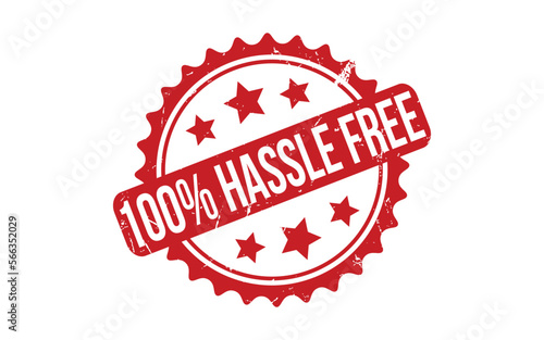 100% Hassle Free Rubber Stamp Seal Vector