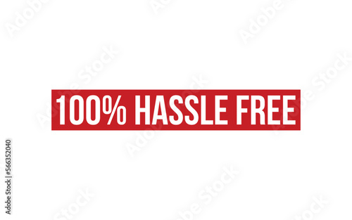 100% Hassle Free Rubber Stamp Seal Vector