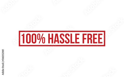 100% Hassle Free Rubber Stamp Seal Vector