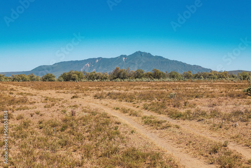 Scenic view of Mount Longonot in Naivasha, Rift Valley, Kenya