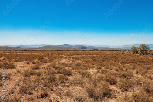 Scenic view of volcanic mountain landscapes in Naivasha, Rift Valley, Kenya