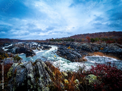 view from autumn hike along Potomac river